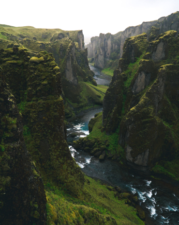 Fjaðrárgljúfur canyon in Iceland